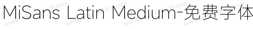 MiSans Latin Medium字体转换